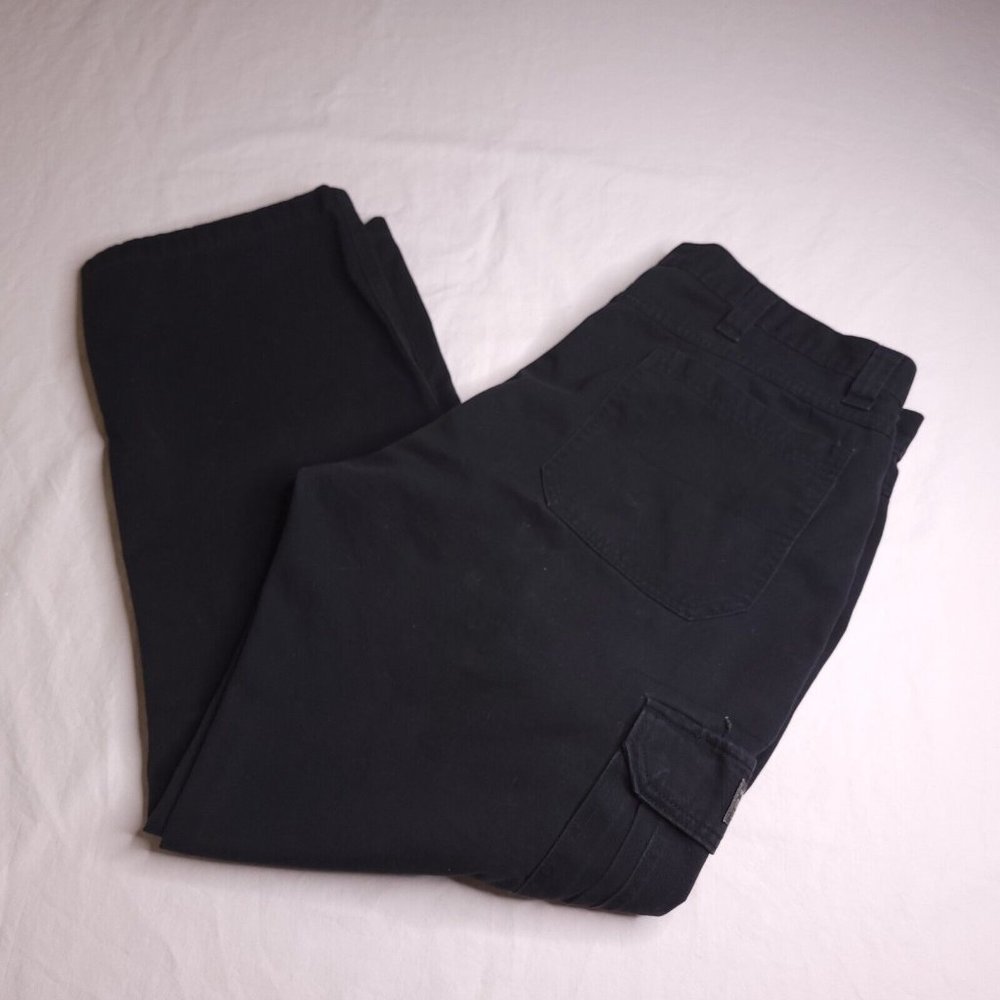 Wrangler Originals Cargo Pants Men's 38x30Black 100% Cotton Work Wear Camping